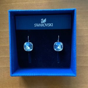 Swarovski Sheena Pierced Silver Earrings for wedding, holiday or night out
